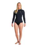 Womens Thermal HDi Skins Long Sleeve Rash Vest in Black