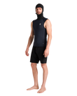 The C-Skins Mens HDi Skins Hooded Rash Vest in Black