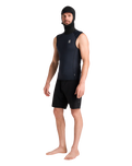 The C-Skins Mens HDi Skins Hooded Rash Vest in Black