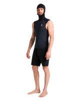 The C-Skins Mens HDi Skins Hooded Rash Vest in Black