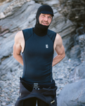 The C-Skins Mens HDi Skins Hooded Rash Vest in Black