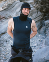 The C-Skins Mens HDi Skins Hooded Rash Vest in Black