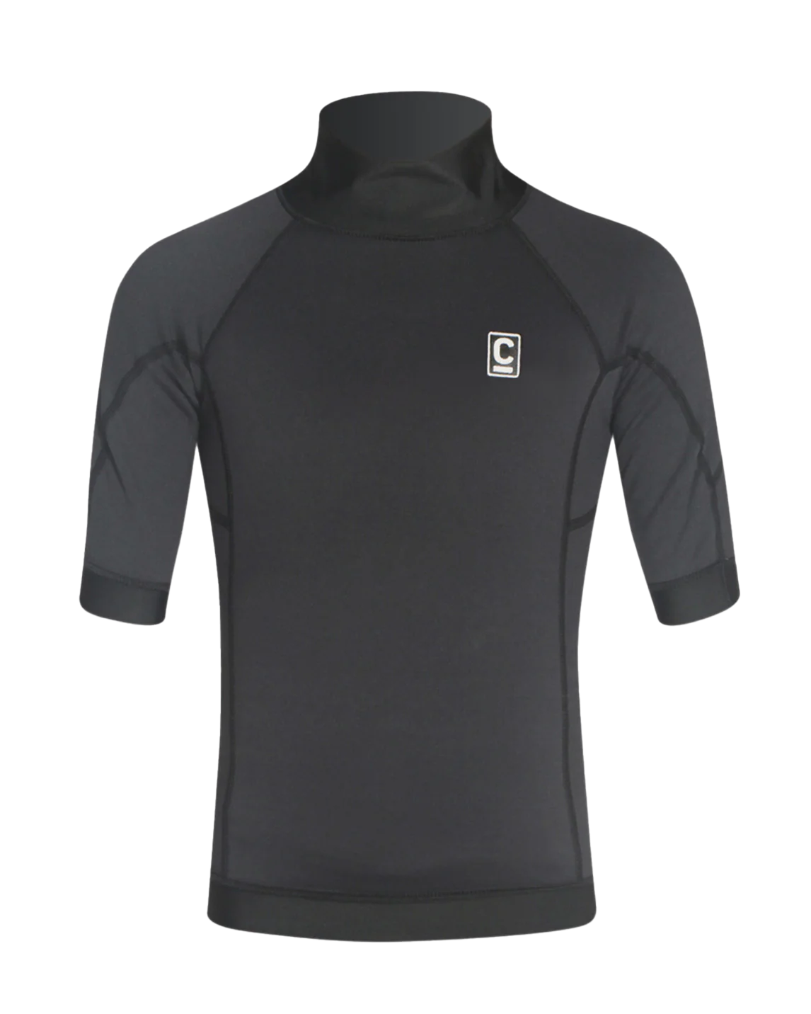 The C-Skins HDi Polypro Boys Rash Vest in Black