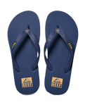 The Reef Mens Seaside Flip Flops in Navy