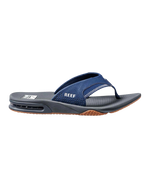 Fanning Flip Flops in Navy & Shadow