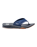 Fanning Flip Flops in Navy & Shadow