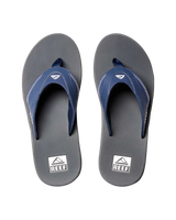 Fanning Flip Flops in Navy & Shadow