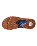 Fanning Flip Flops in Navy & Shadow