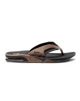 Fanning Flip Flops in Black & Tan