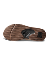 Fanning Flip Flops in Black & Tan