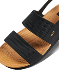 The Reef Womens Water Vista Sandal in Black & Tan