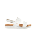 Water Vista Sandal in White & Tan