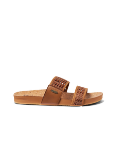 The Reef Womens Cushion Woven Vista Sandals in Brunette