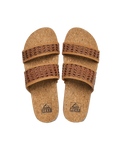 The Reef Womens Cushion Woven Vista Sandals in Brunette