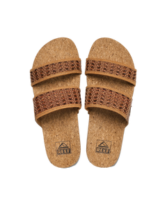 The Reef Womens Cushion Woven Vista Sandals in Brunette