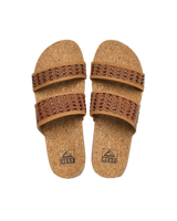 The Reef Womens Cushion Woven Vista Sandals in Brunette