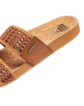 The Reef Womens Cushion Woven Vista Sandals in Brunette