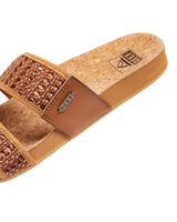 The Reef Womens Cushion Woven Vista Sandals in Brunette