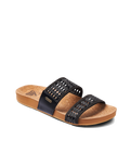 The Reef Womens Cushion Woven Vista Sandals in Black