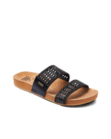 The Reef Womens Cushion Woven Vista Sandals in Black