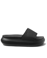 The Reef Womens Cushion Bondi Bay Sliders in Black & Black