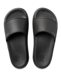 The Reef Womens Cushion Bondi Bay Sliders in Black & Black