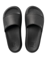 The Reef Womens Cushion Bondi Bay Sliders in Black & Black
