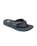 The Reef Mens Fanning Flip Flops in Gunmetal & Ocean