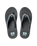 The Reef Mens Fanning Flip Flops in Gunmetal & Ocean