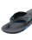 The Reef Mens Fanning Flip Flops in Gunmetal & Ocean