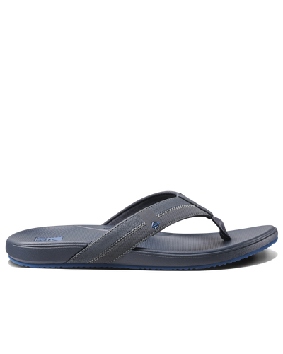 The Reef Mens Cushion Phantom Flip Flops in Grey & Blue