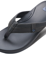 The Reef Mens Cushion Phantom Flip Flops in Grey & Blue