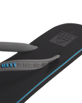 The Reef Mens Seaside Flip Flops in Grey, Aqua & Black