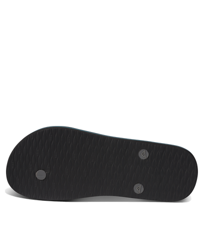 The Reef Mens Seaside Flip Flops in Grey, Aqua & Black