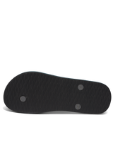 The Reef Mens Seaside Flip Flops in Grey, Aqua & Black