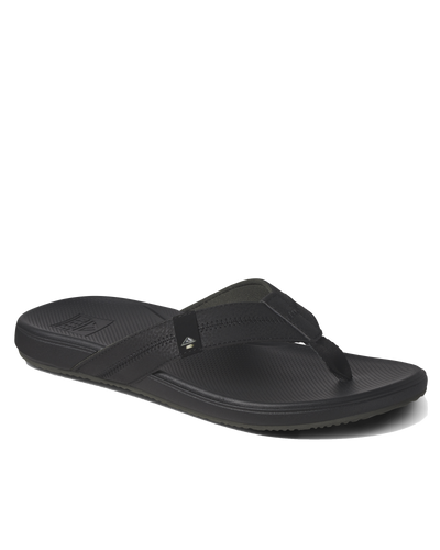 The Reef Mens Cushion Phantom 2.0 Flip Flops in Black