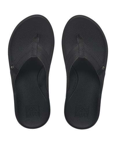 The Reef Mens Cushion Phantom 2.0 Flip Flops in Black