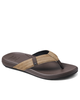 The Reef Mens Cushion Phantom 2.0 Flip Flops in Brown & Tan