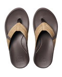 The Reef Mens Cushion Phantom 2.0 Flip Flops in Brown & Tan