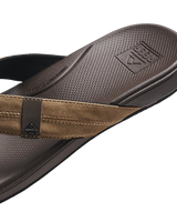 The Reef Mens Cushion Phantom 2.0 Flip Flops in Brown & Tan