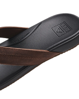 The Reef Mens Cushion Phantom 2.0 Flip Flops in Brown & Black