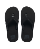 The Reef Mens The Layback Flip Flops in Black