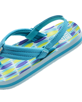 The Reef Boys Boys Little Ahi Flip Flops in Blue Fish