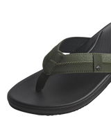The Reef Mens Cushion Phantom 2.0 Flip Flops in Olive & Gum