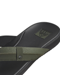 The Reef Mens Cushion Phantom 2.0 Flip Flops in Olive & Gum