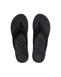 The Reef Womens Cushion Harmony Flip Flops in Black