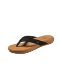 Cushion Harmony Flip Flops in Black & Tan