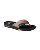 The Reef Mens Fanning Flip Flops in Fossil & Raven