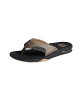 The Reef Mens Fanning Flip Flops in Fossil & Raven
