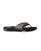 The Reef Mens Fanning Flip Flops in Fossil & Raven